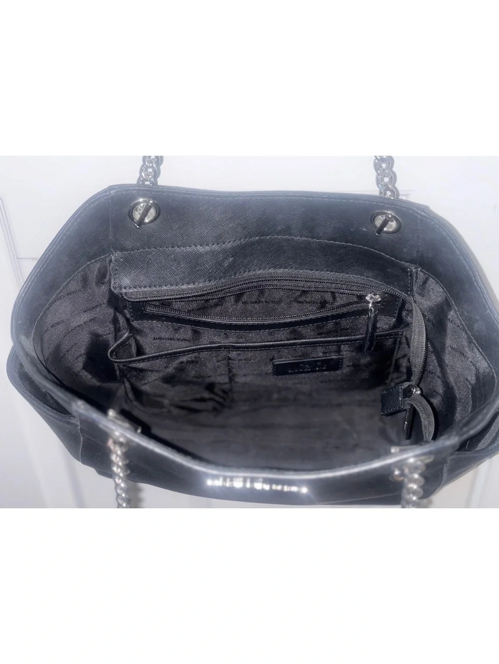 Michael Kors Black Saffiano Leather Shoulder Tote Bag